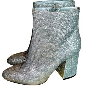 Madden Girl Glitter Fab Boots Sz 7
